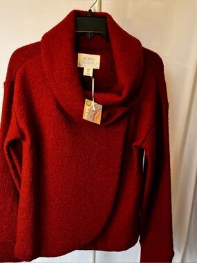 NWT Sigrid Olsen Rust Boucle  Knit  Cardigan - Small